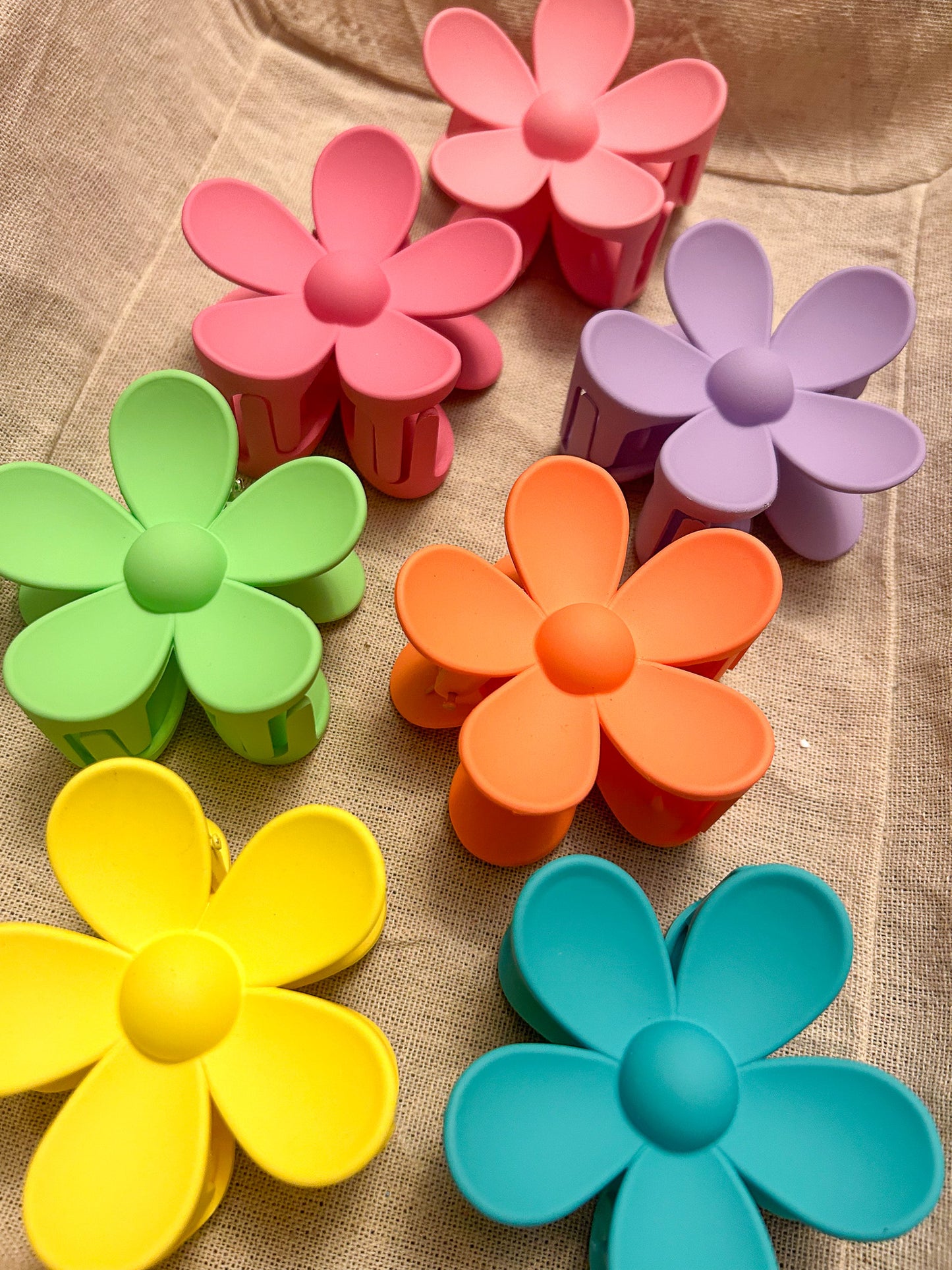 Bright Flower Claw Clip