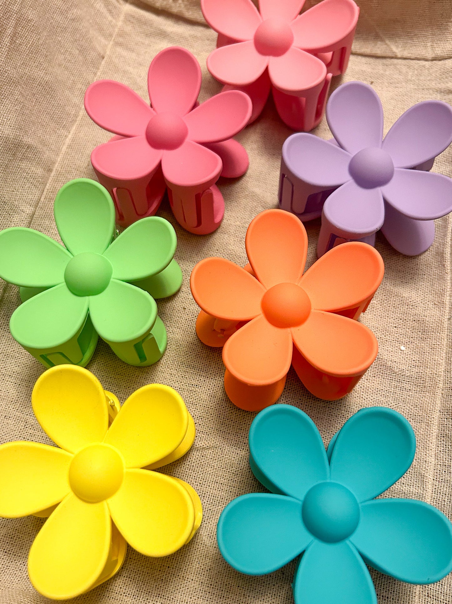 Bright Flower Claw Clip