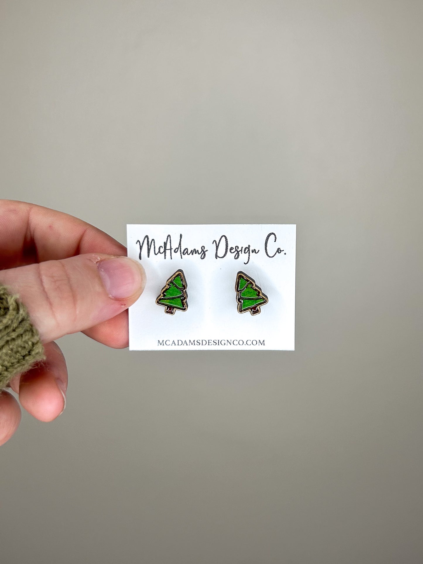Christmas Tree Stud Earrings