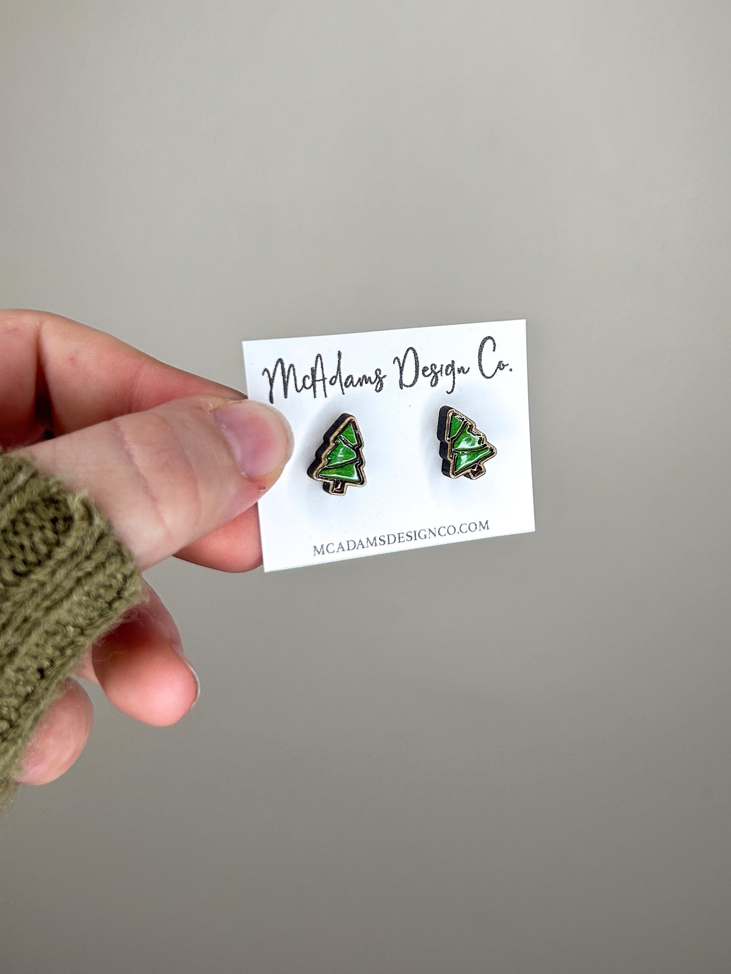Christmas Tree Stud Earrings