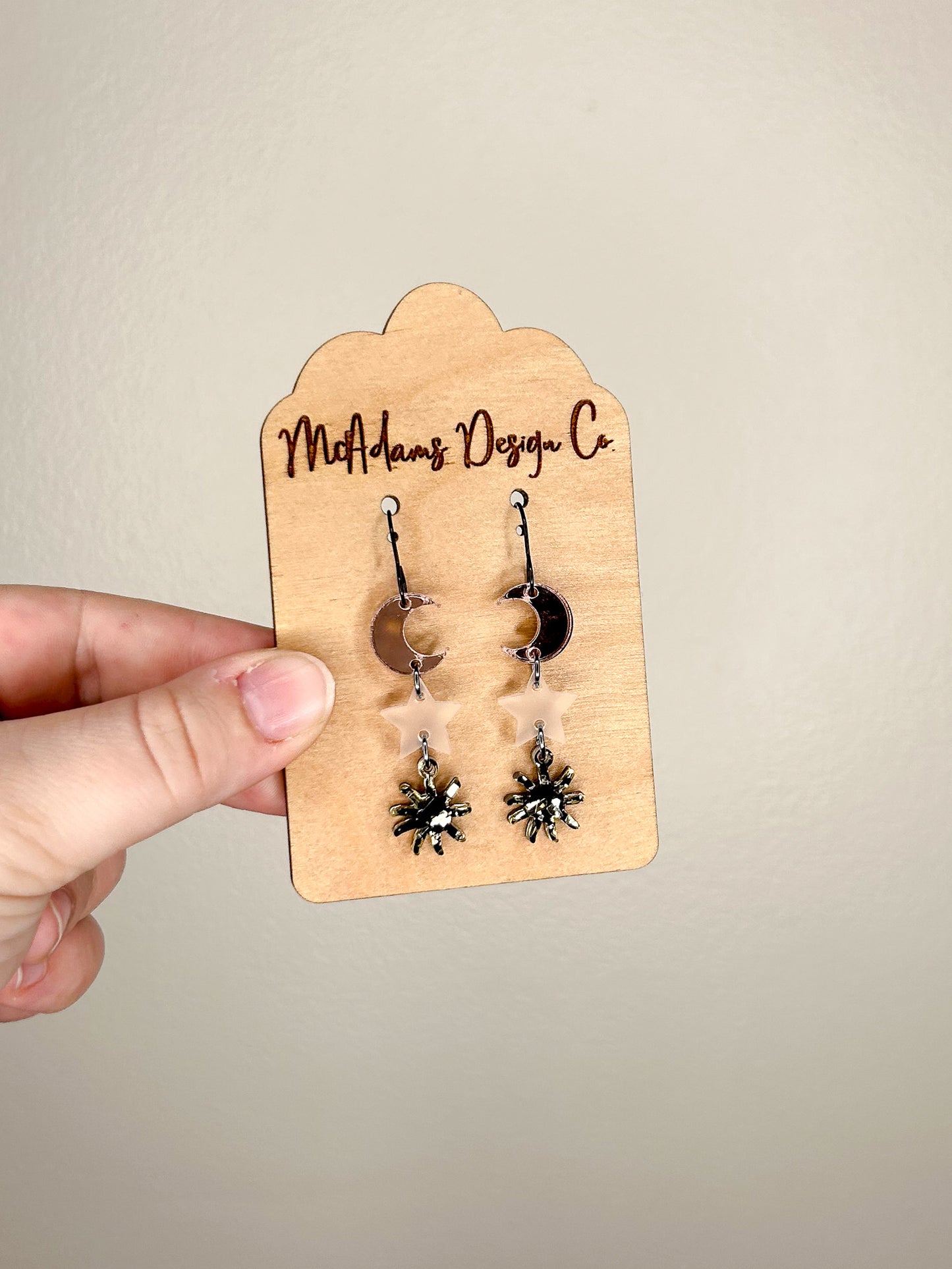Sun, Moon, & Stars Acrylic Earrings
