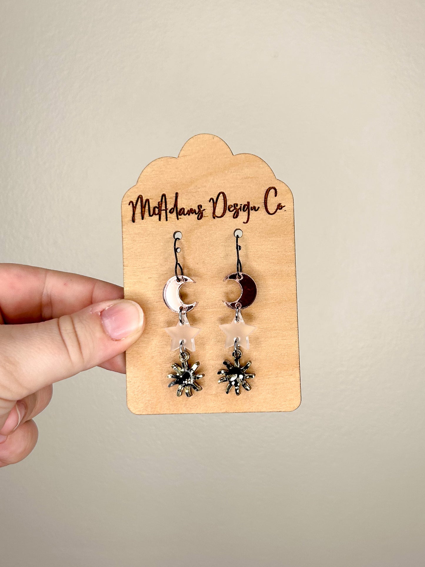 Sun, Moon, & Stars Acrylic Earrings