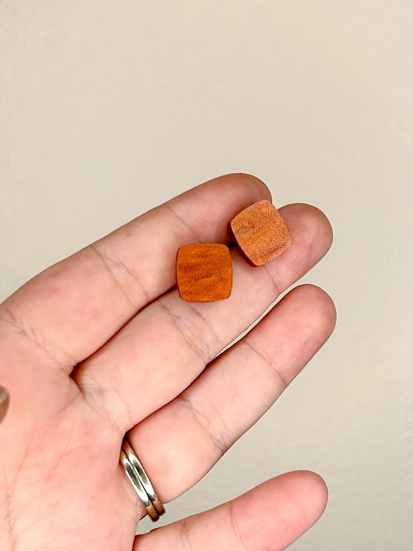 Copper Pearl Acrylic Studs