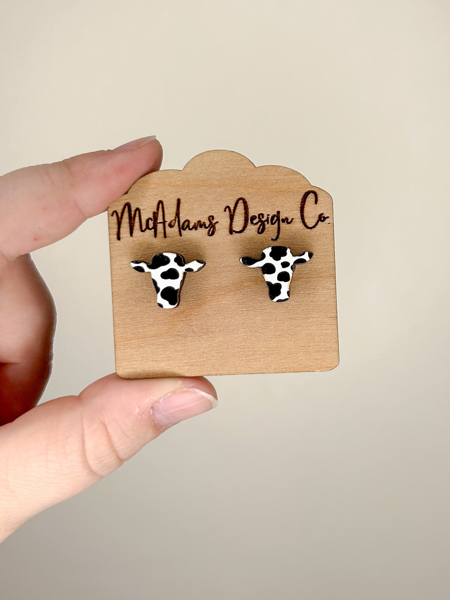 Cow Stud Earrings