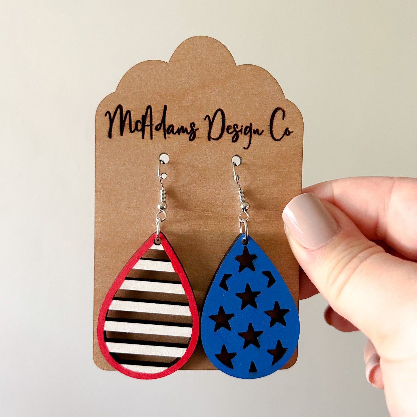 Stars & Stripes Cutout Earrings