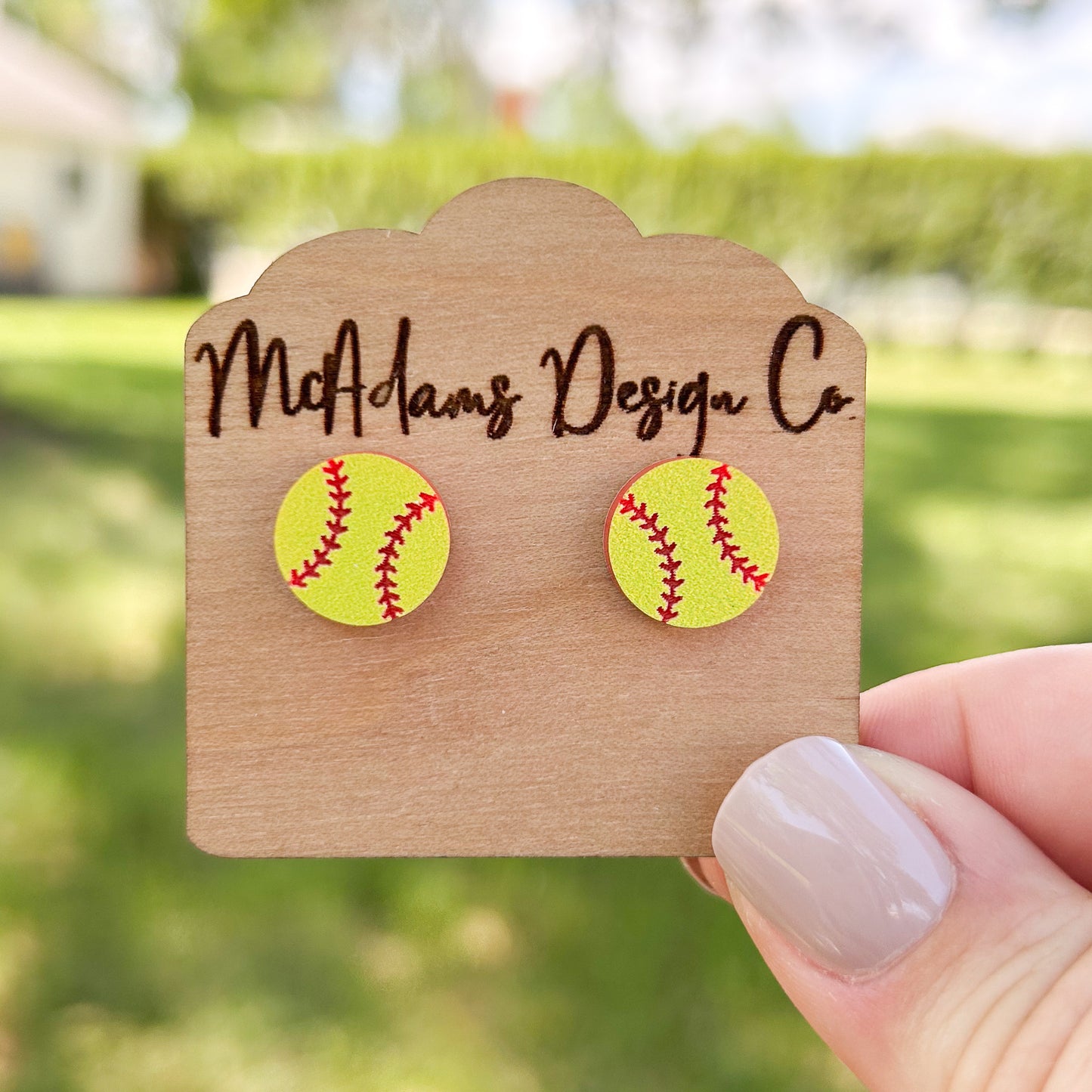 Acrylic Softball Studs
