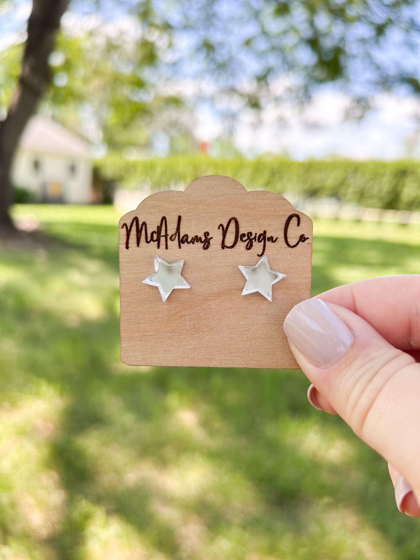 Mirror Star Studs