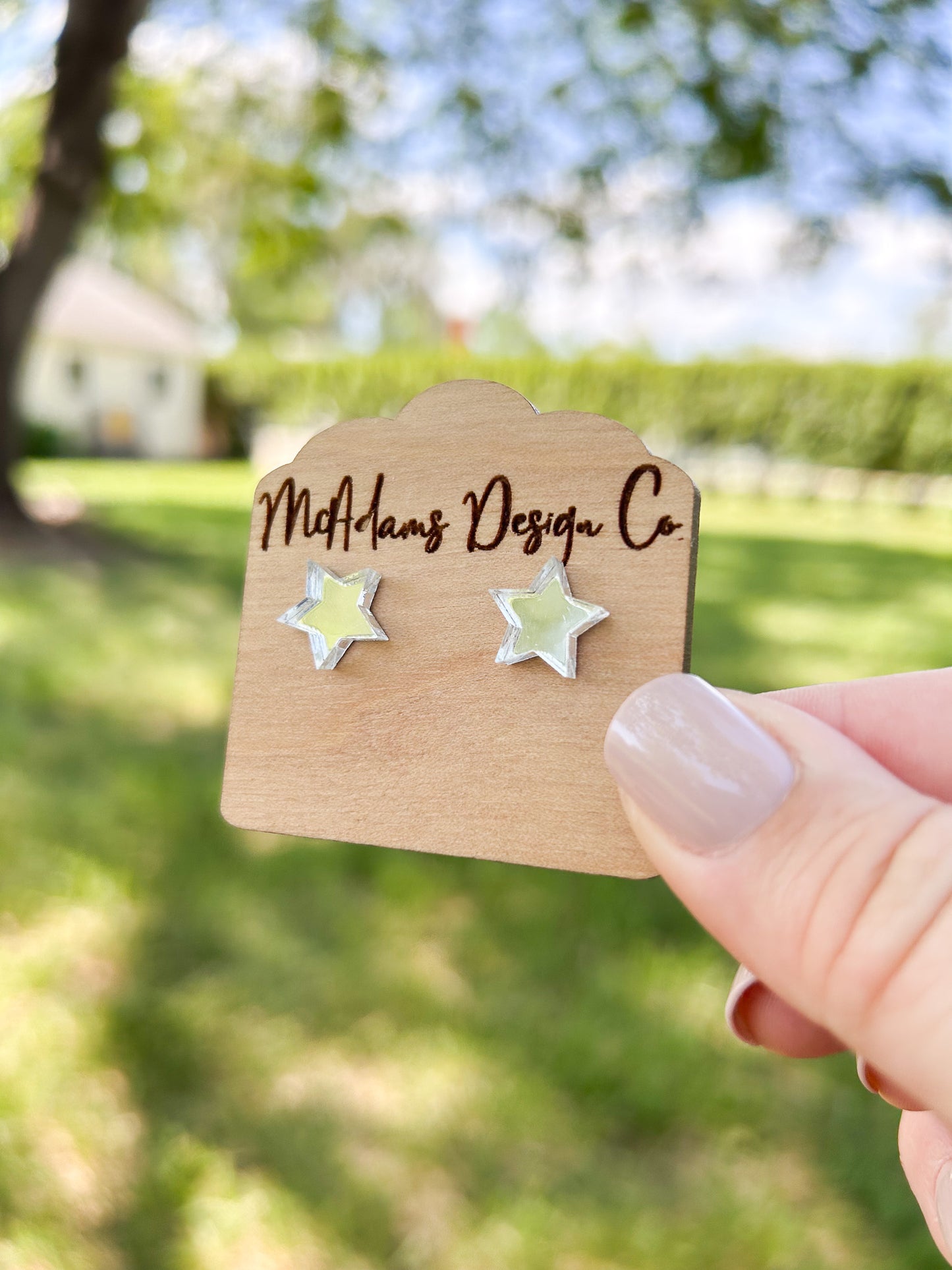 Mirror Star Studs