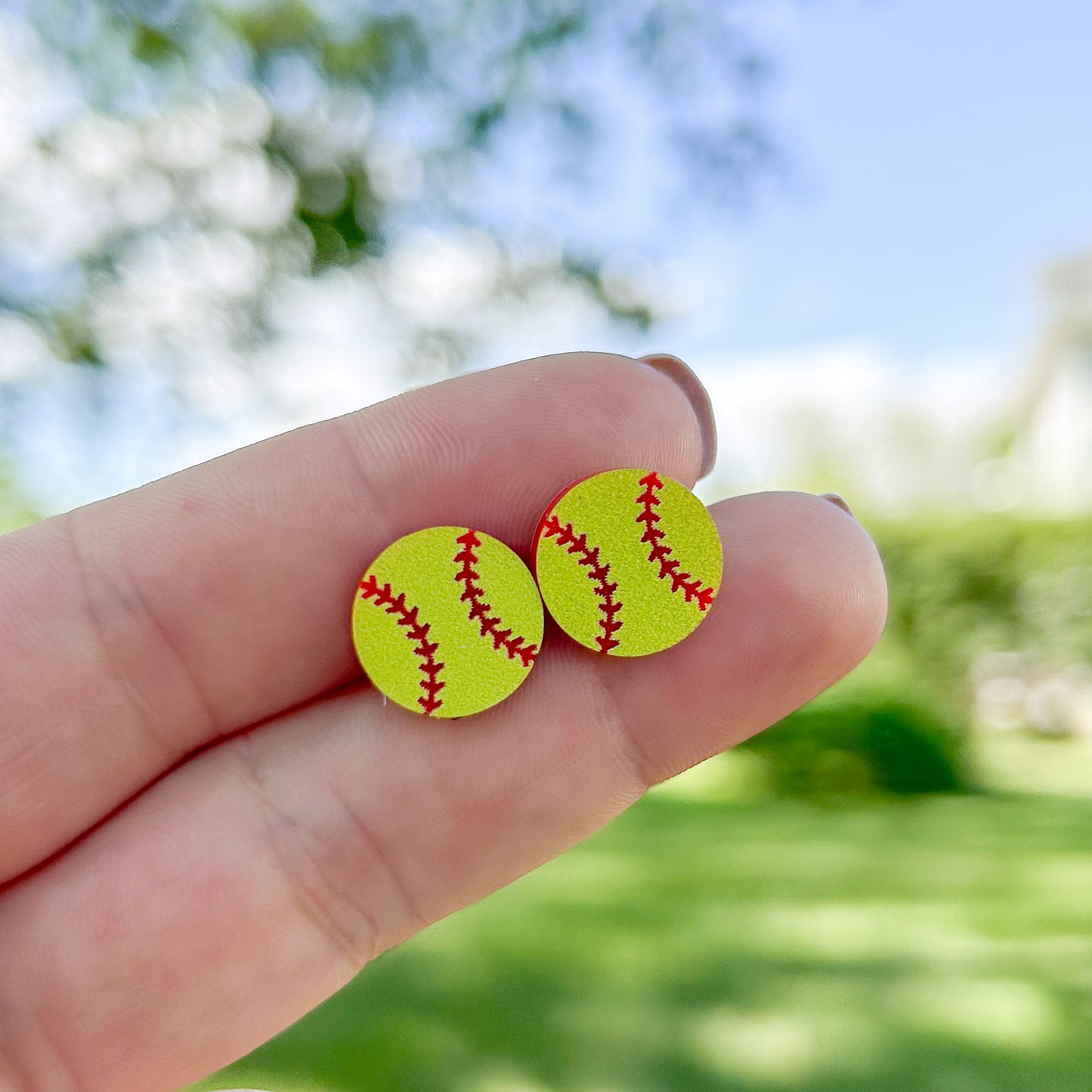 Acrylic Softball Studs