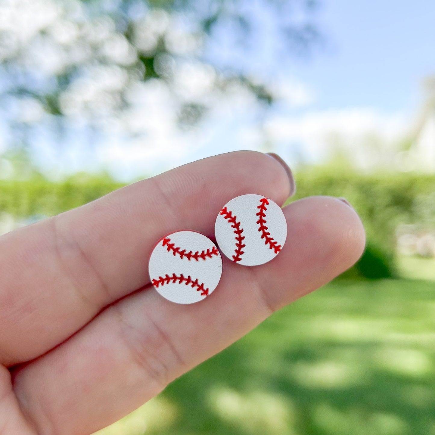 Acrylic Baseball Studs