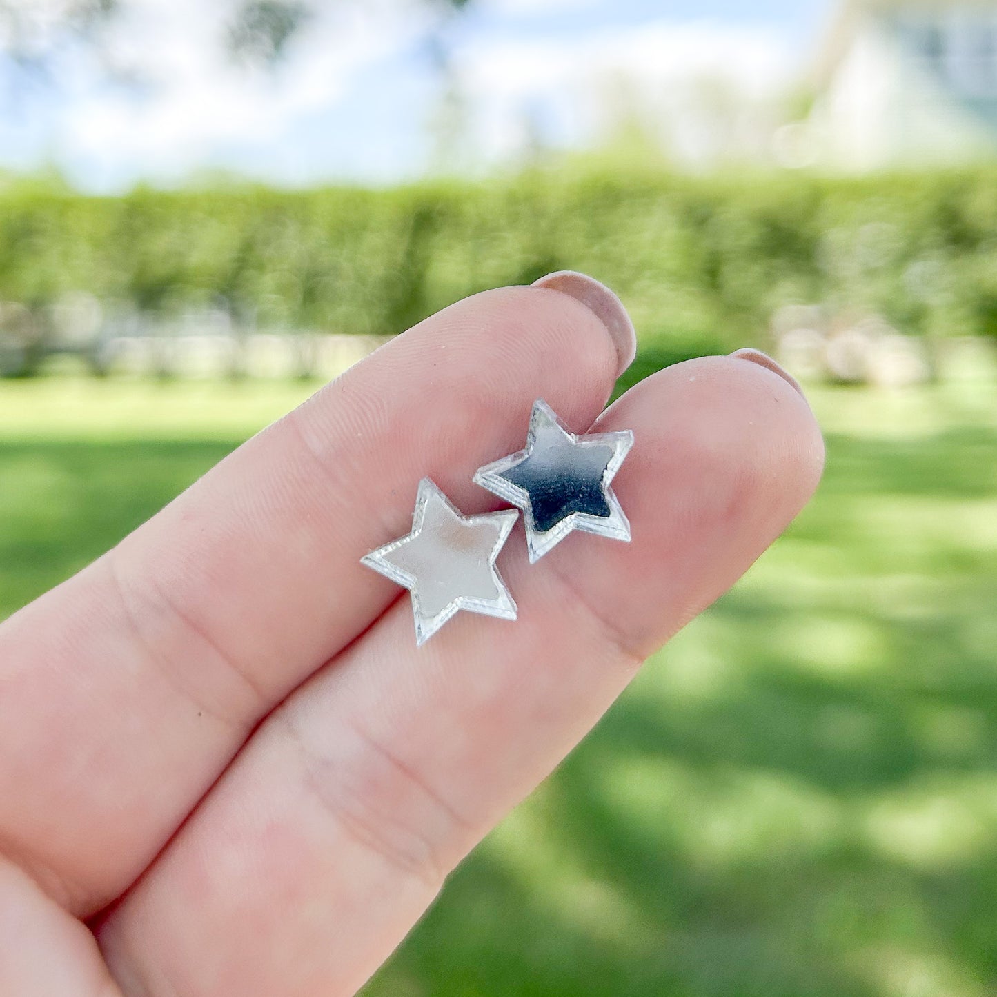 Mirror Star Studs