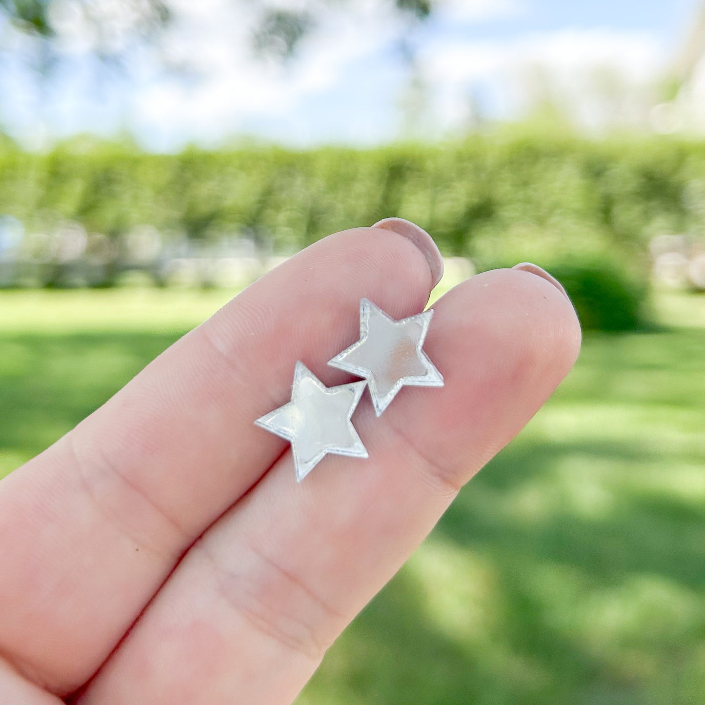 Mirror Star Studs