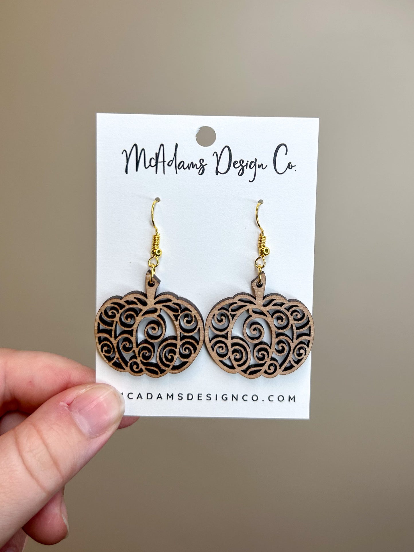 Pumpkin Swirl Earrings