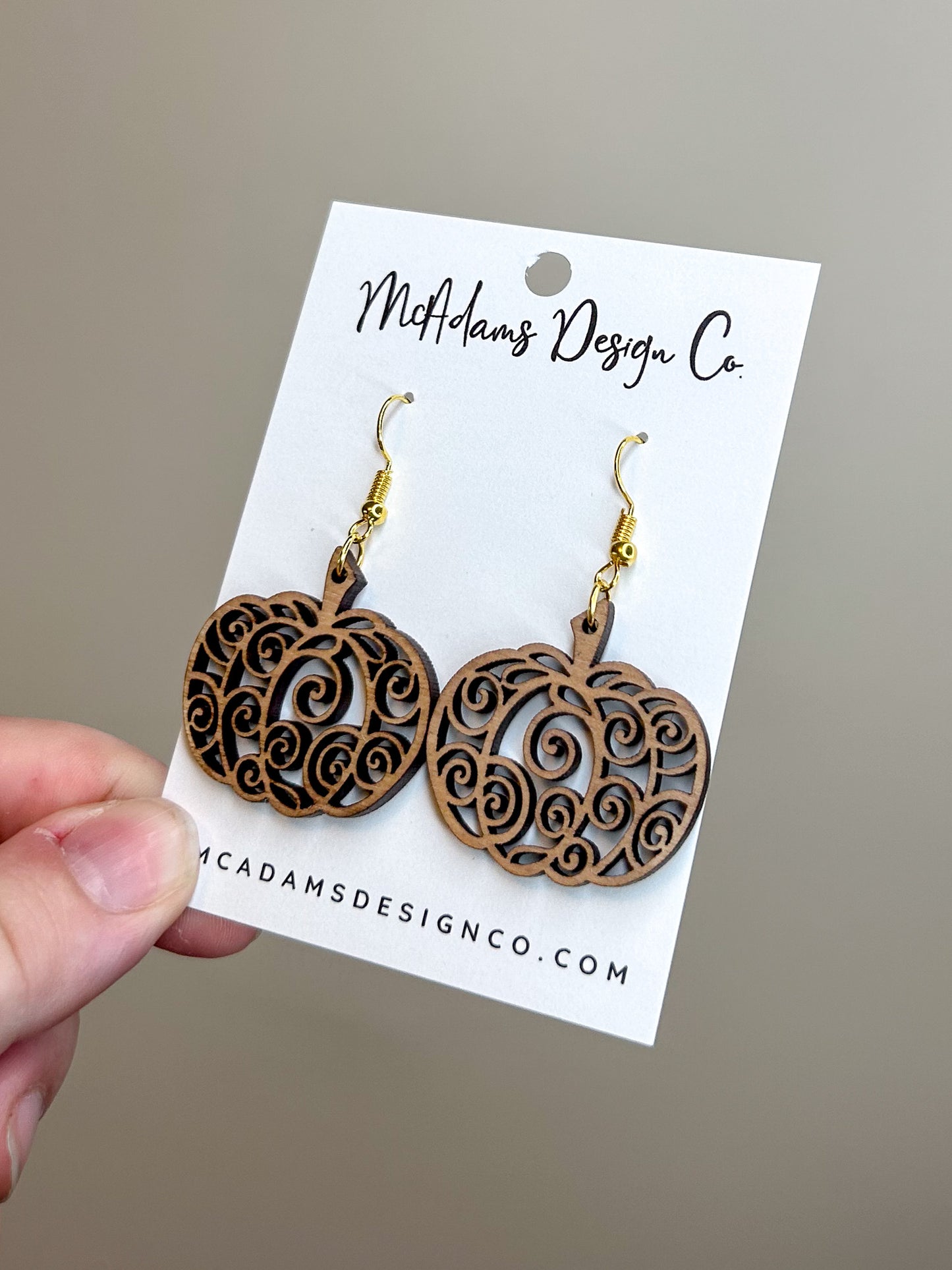 Pumpkin Swirl Earrings