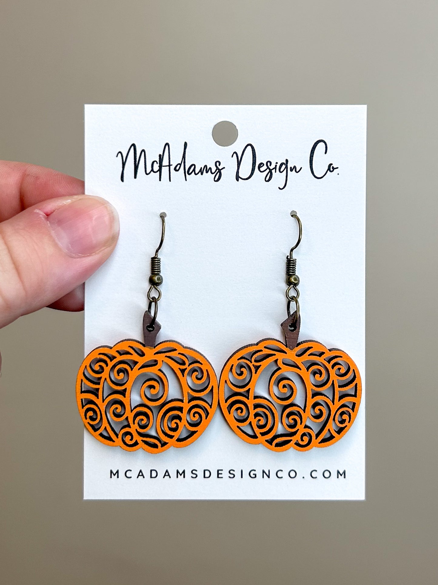 Pumpkin Swirl Earrings