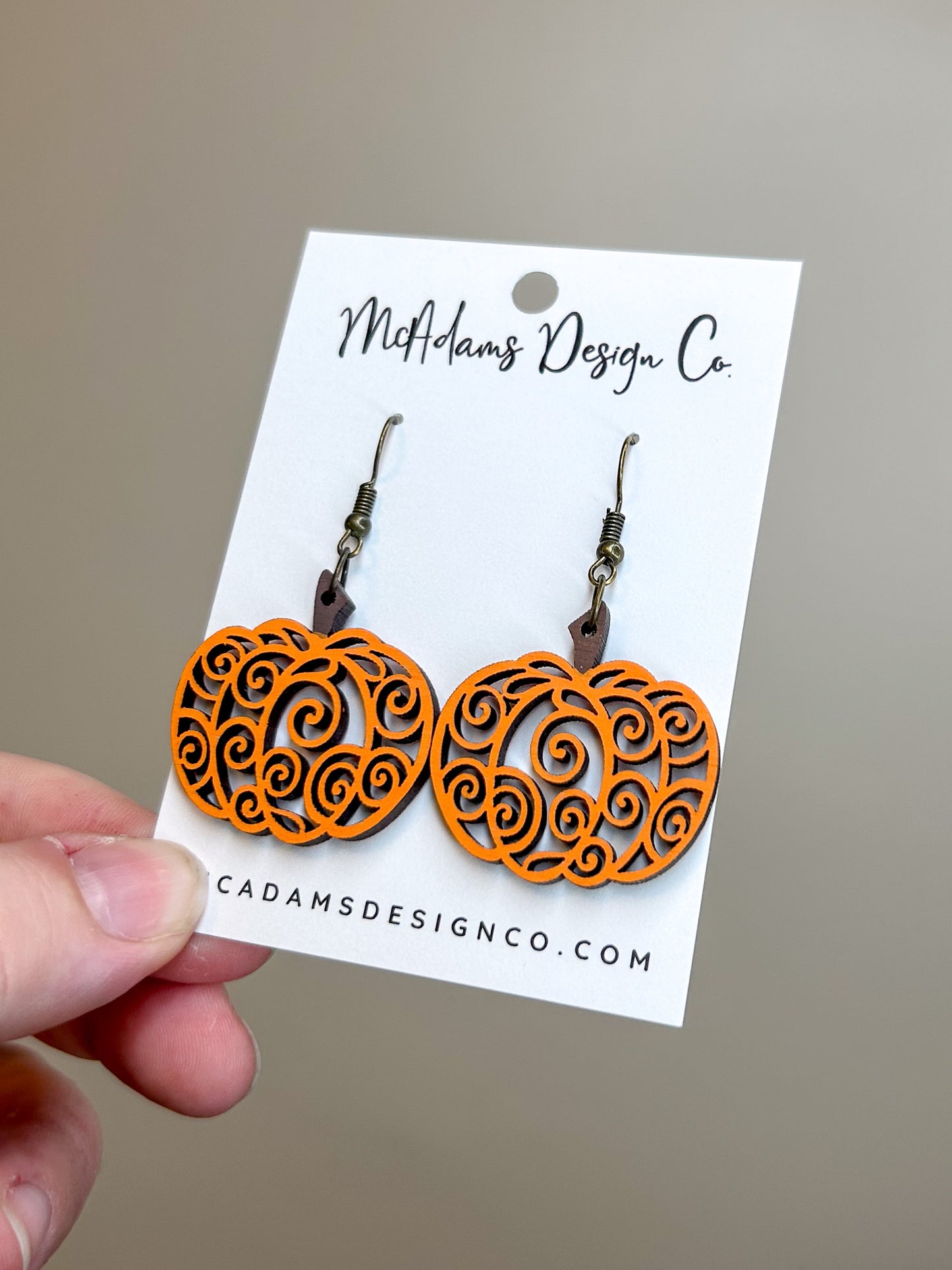 Pumpkin Swirl Earrings