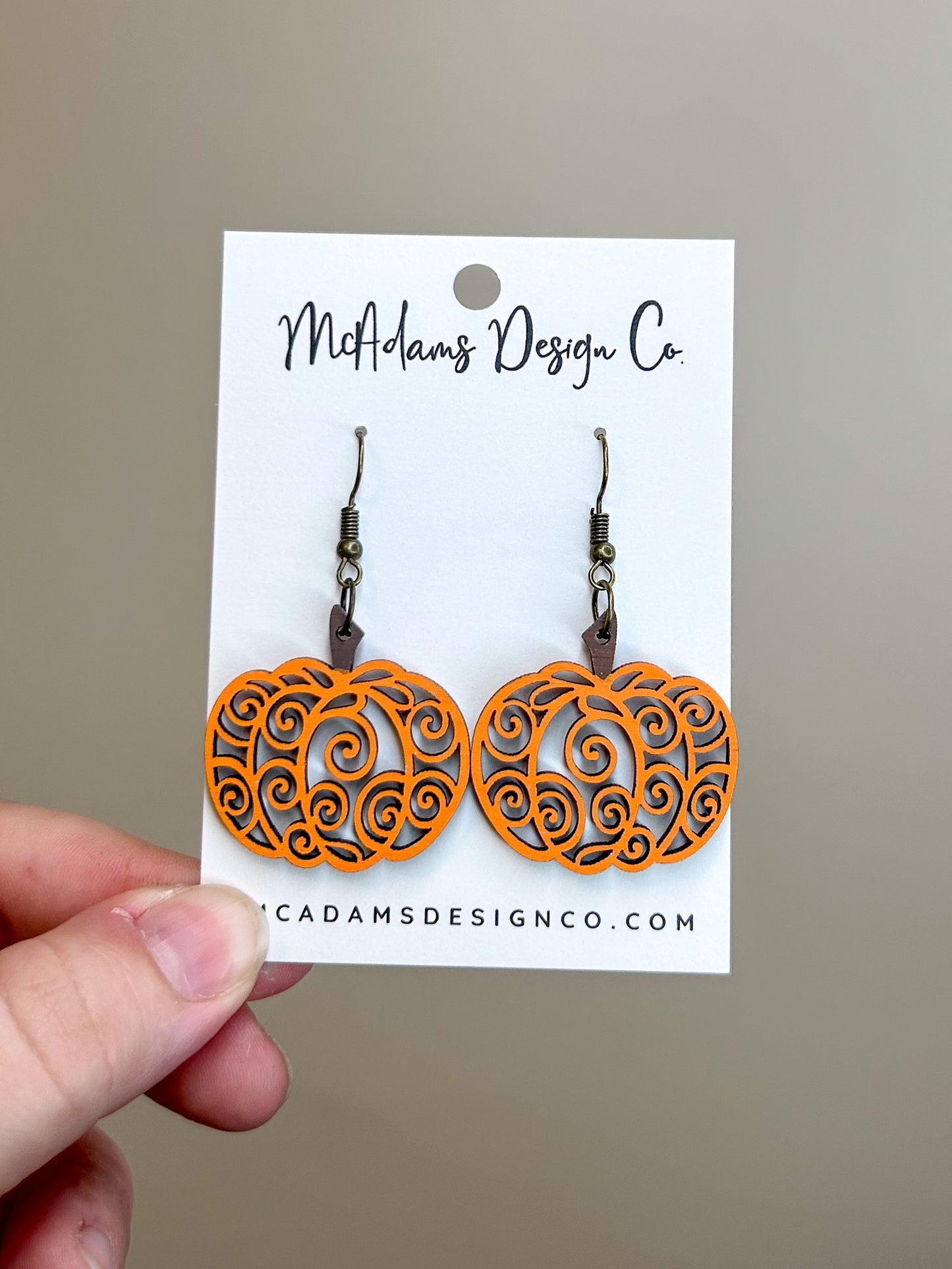 Pumpkin Swirl Earrings