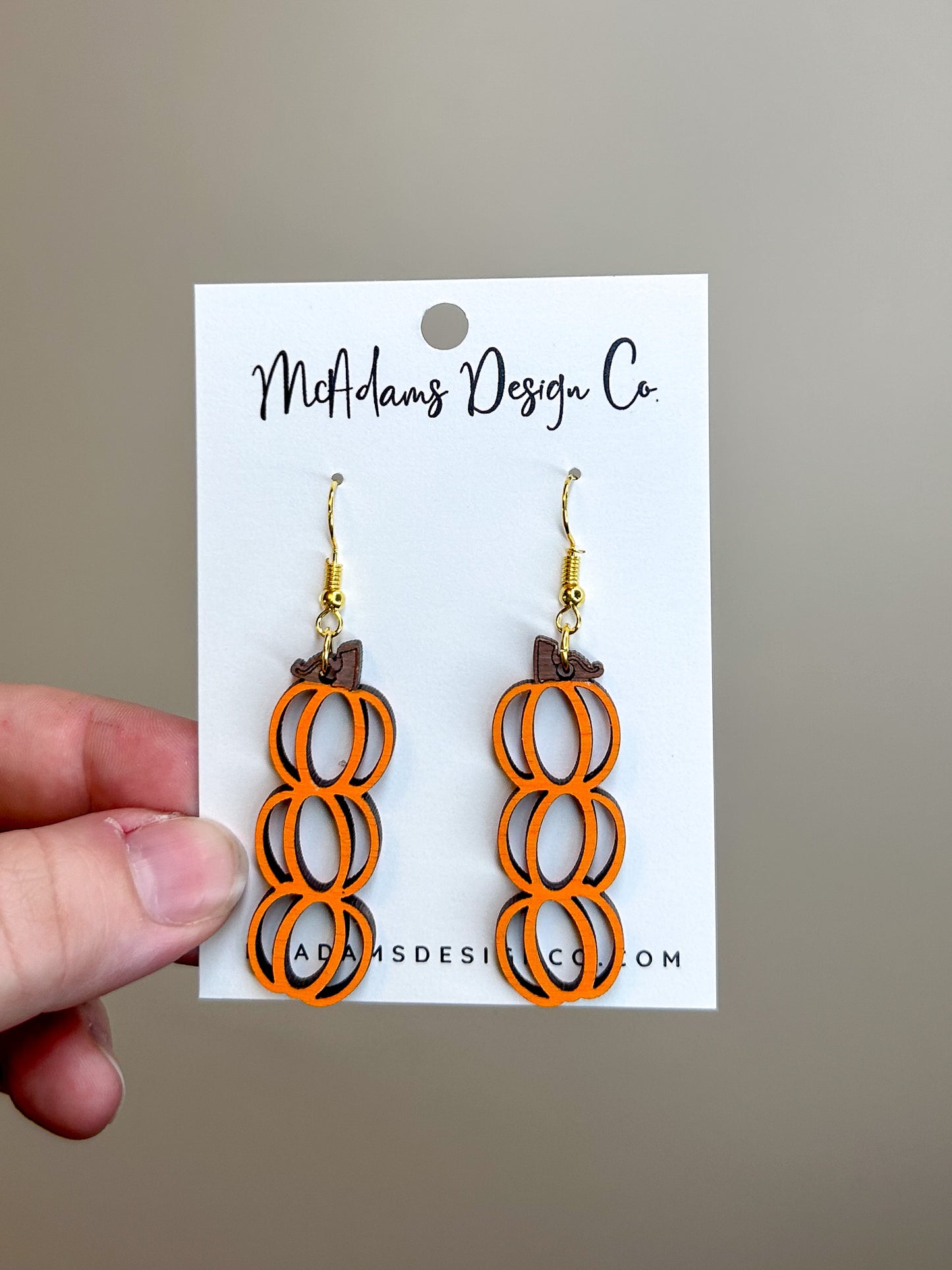 Stacked Pumpkin Earrings