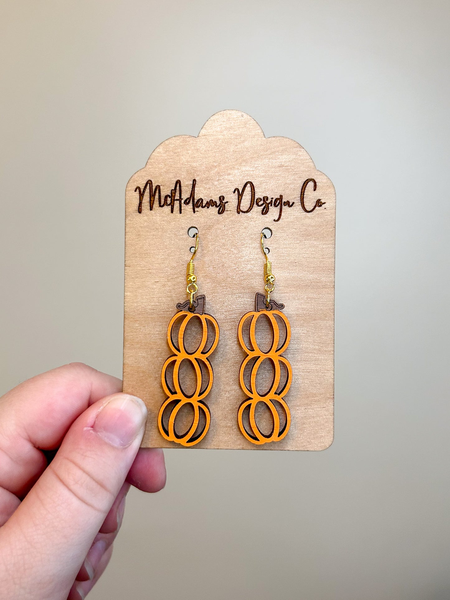 Stacked Pumpkin Earrings