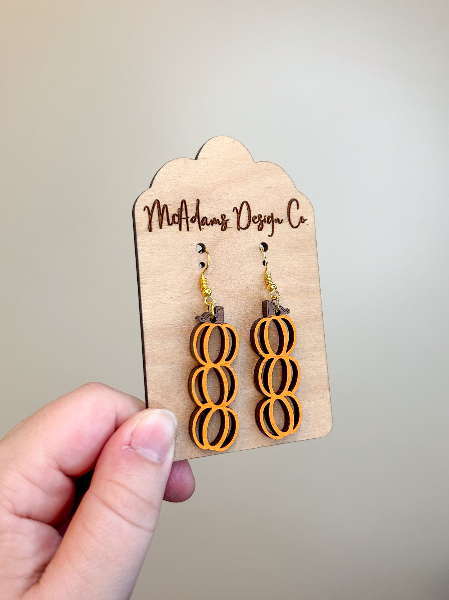 Stacked Pumpkin Earrings