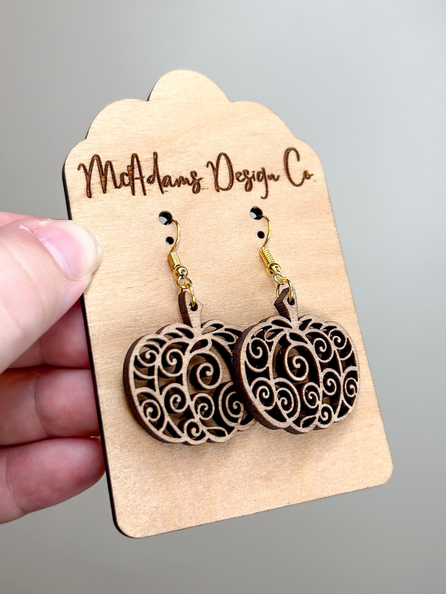 Pumpkin Swirl Earrings