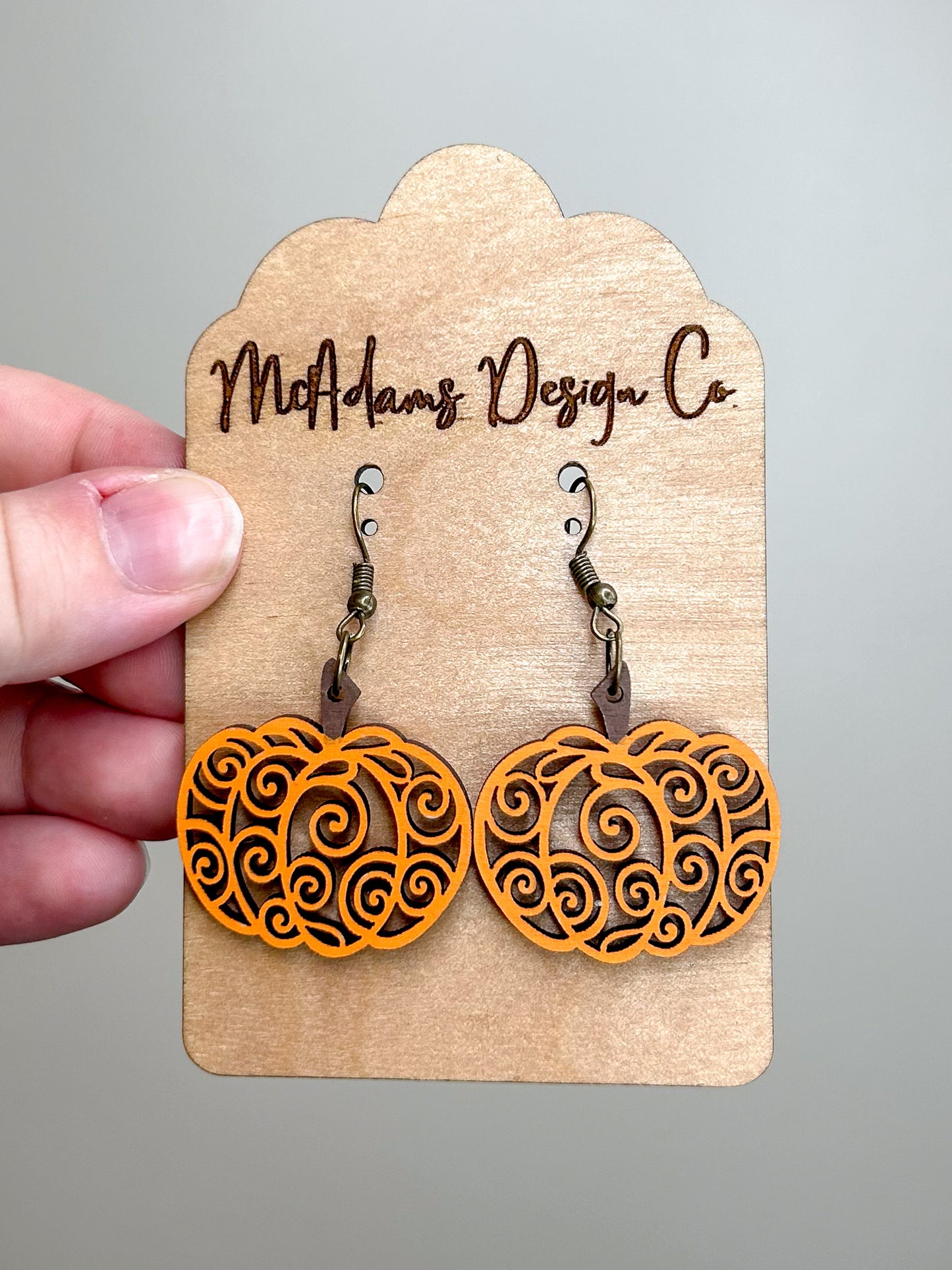 Pumpkin Swirl Earrings