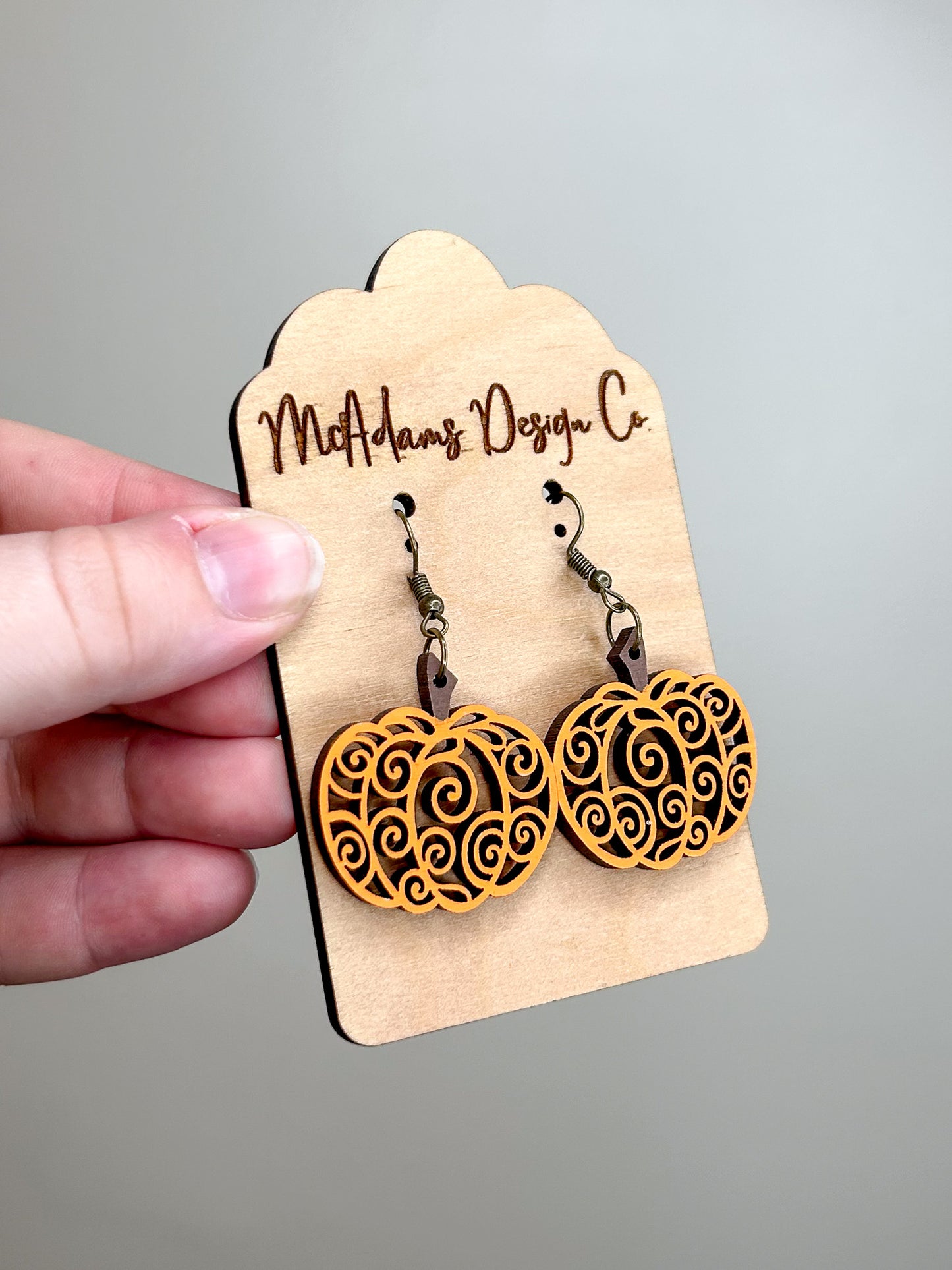Pumpkin Swirl Earrings