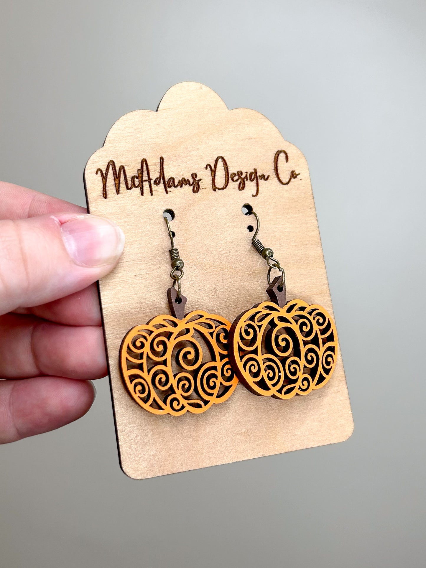 Pumpkin Swirl Earrings