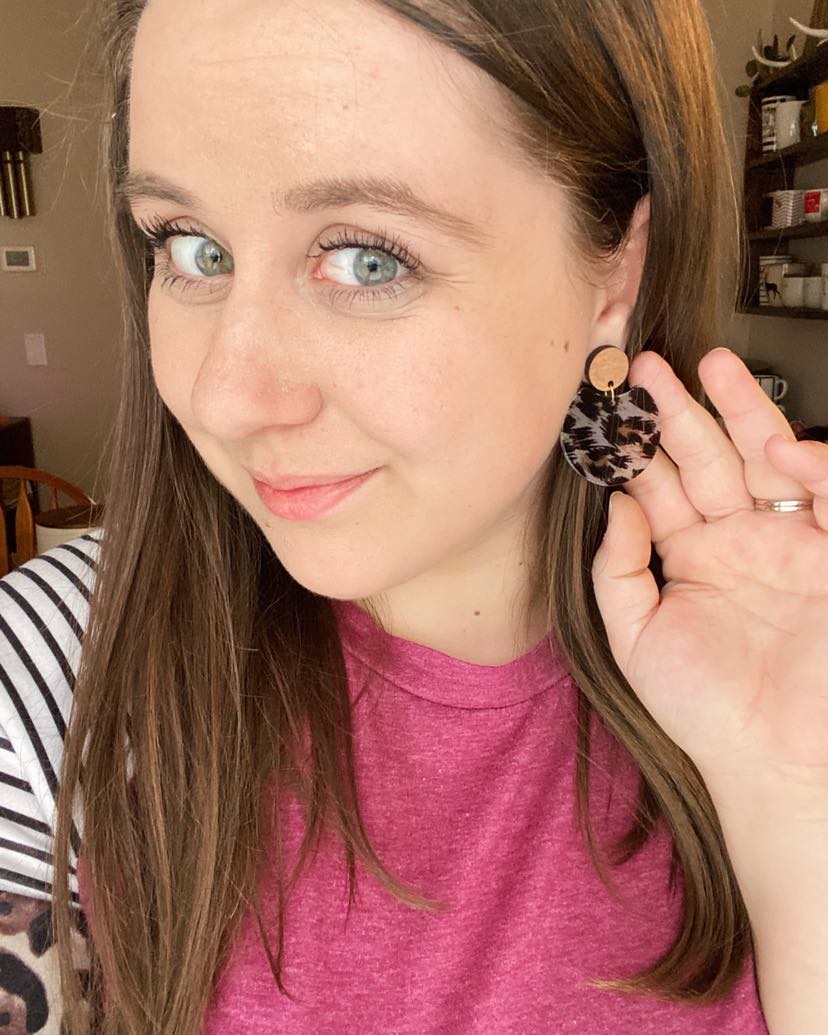 Wood & Acrylic Earrings