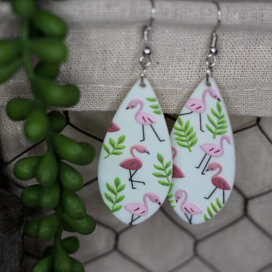Acrylic Flamingo Earrings