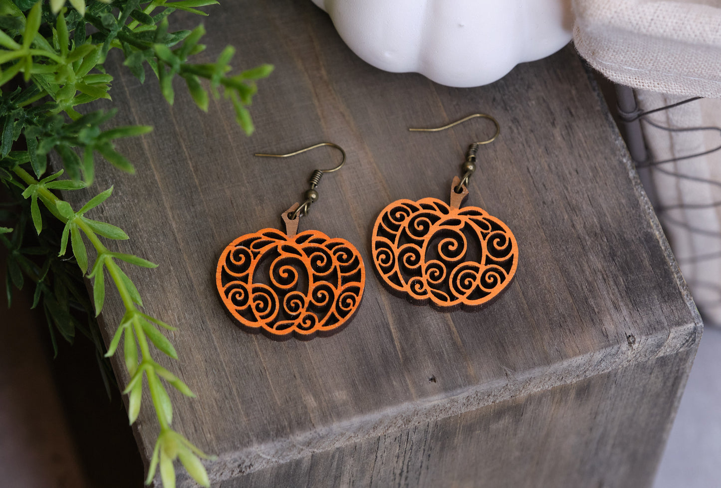 Pumpkin Swirl Earrings