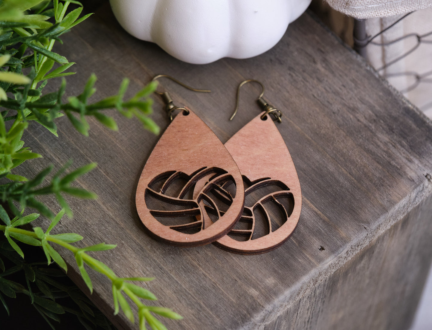 Volleyball Cutout Earrings