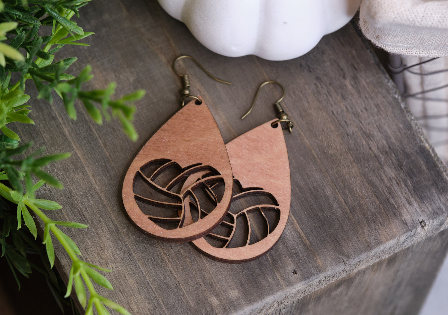 Volleyball Cutout Earrings