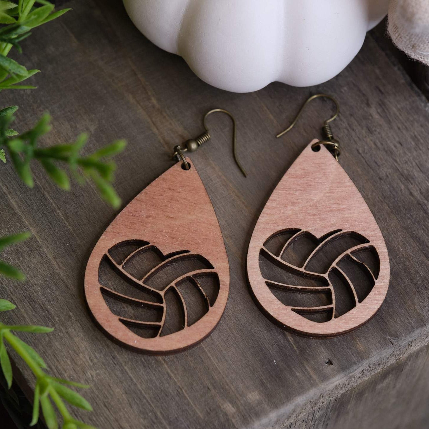 Volleyball Cutout Earrings
