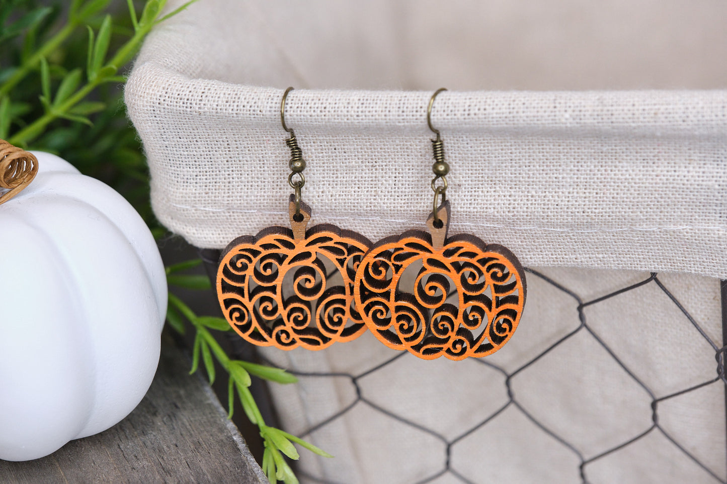 Pumpkin Swirl Earrings
