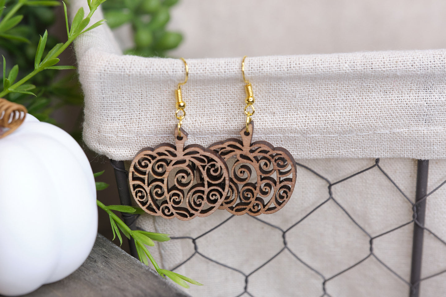 Pumpkin Swirl Earrings