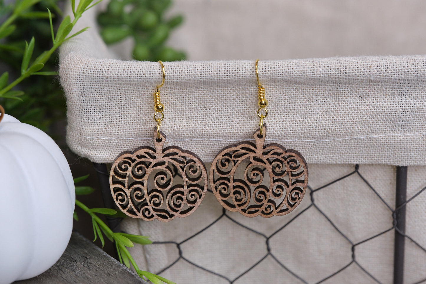Pumpkin Swirl Earrings