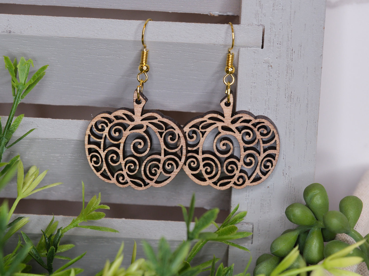 Pumpkin Swirl Earrings