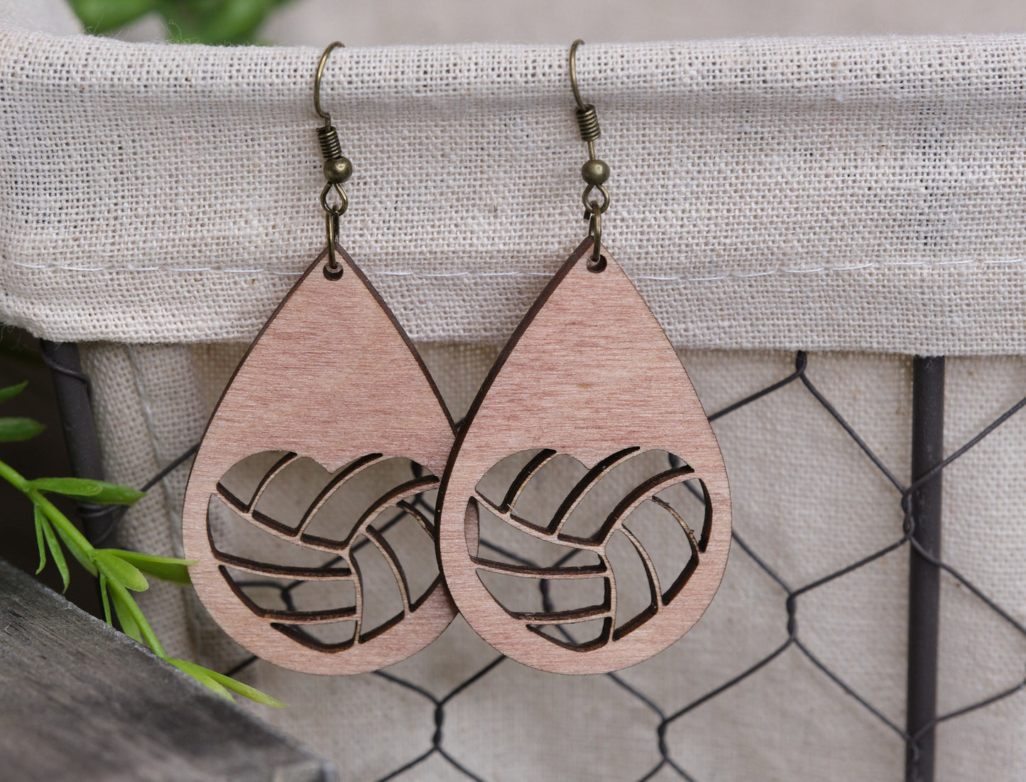 Volleyball Cutout Earrings