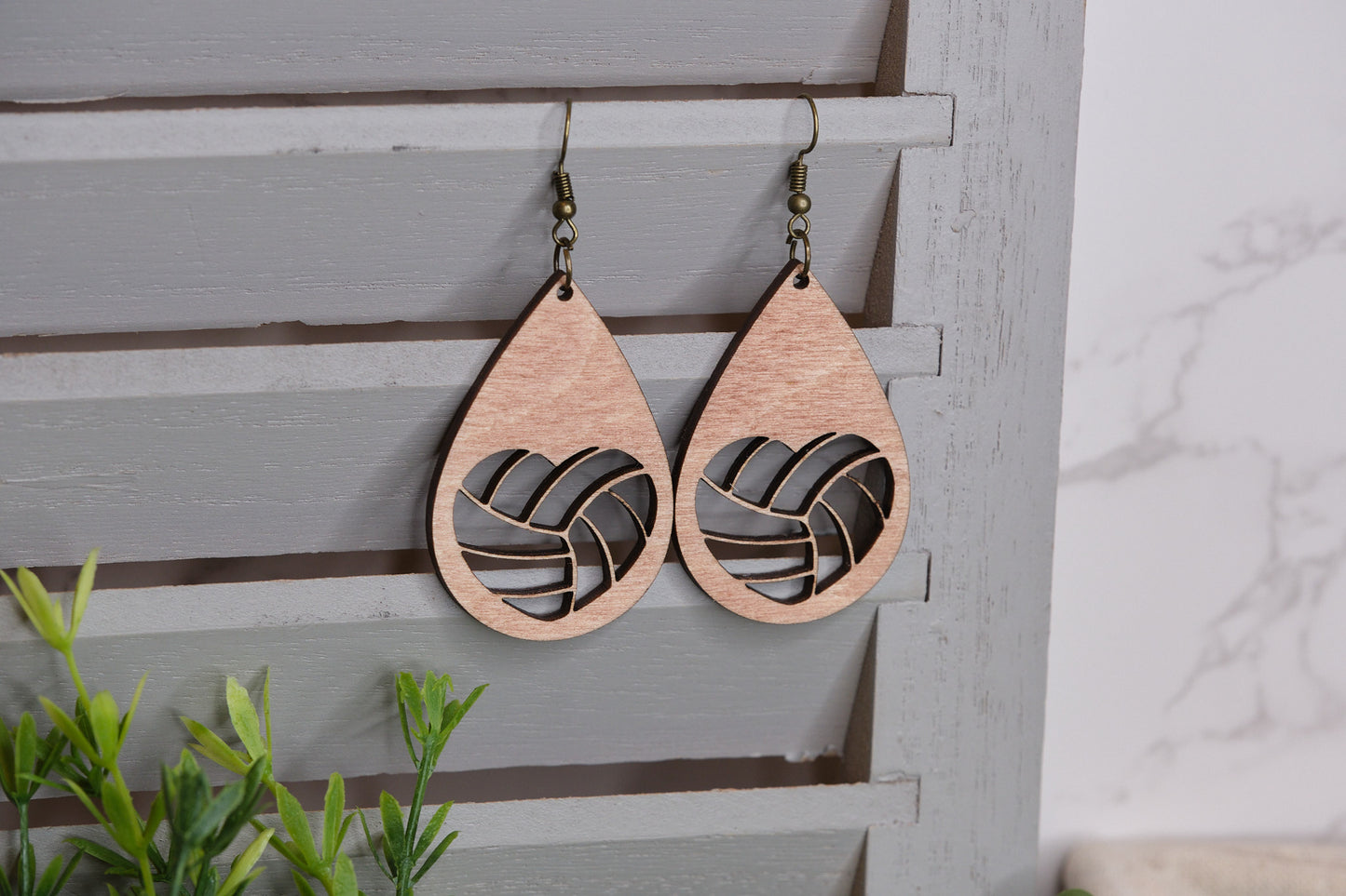 Volleyball Cutout Earrings