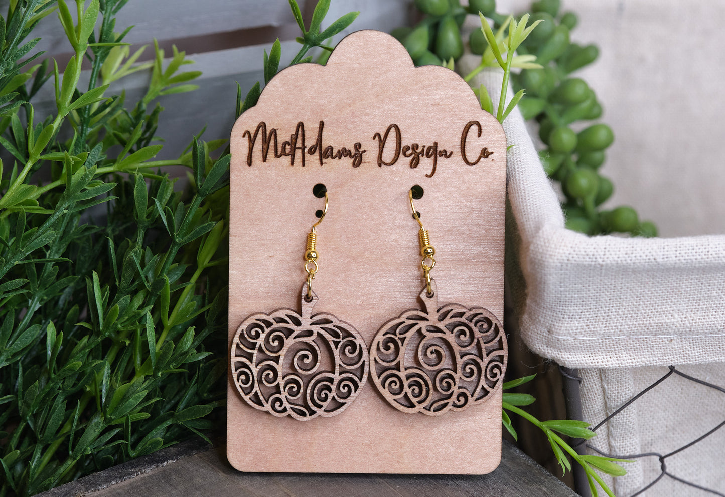 Pumpkin Swirl Earrings
