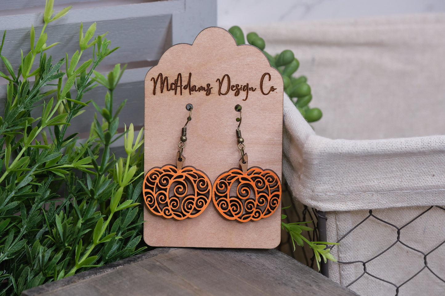 Pumpkin Swirl Earrings