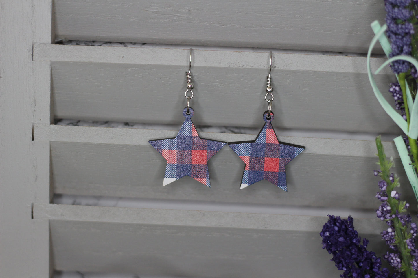 Patriotic Plaid Stars
