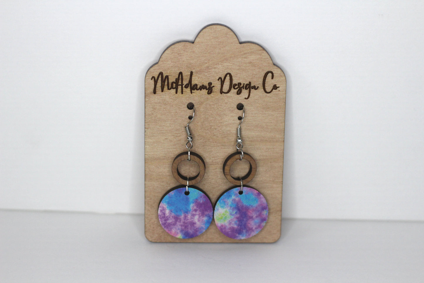 Pastel Sponge Paint Earrings