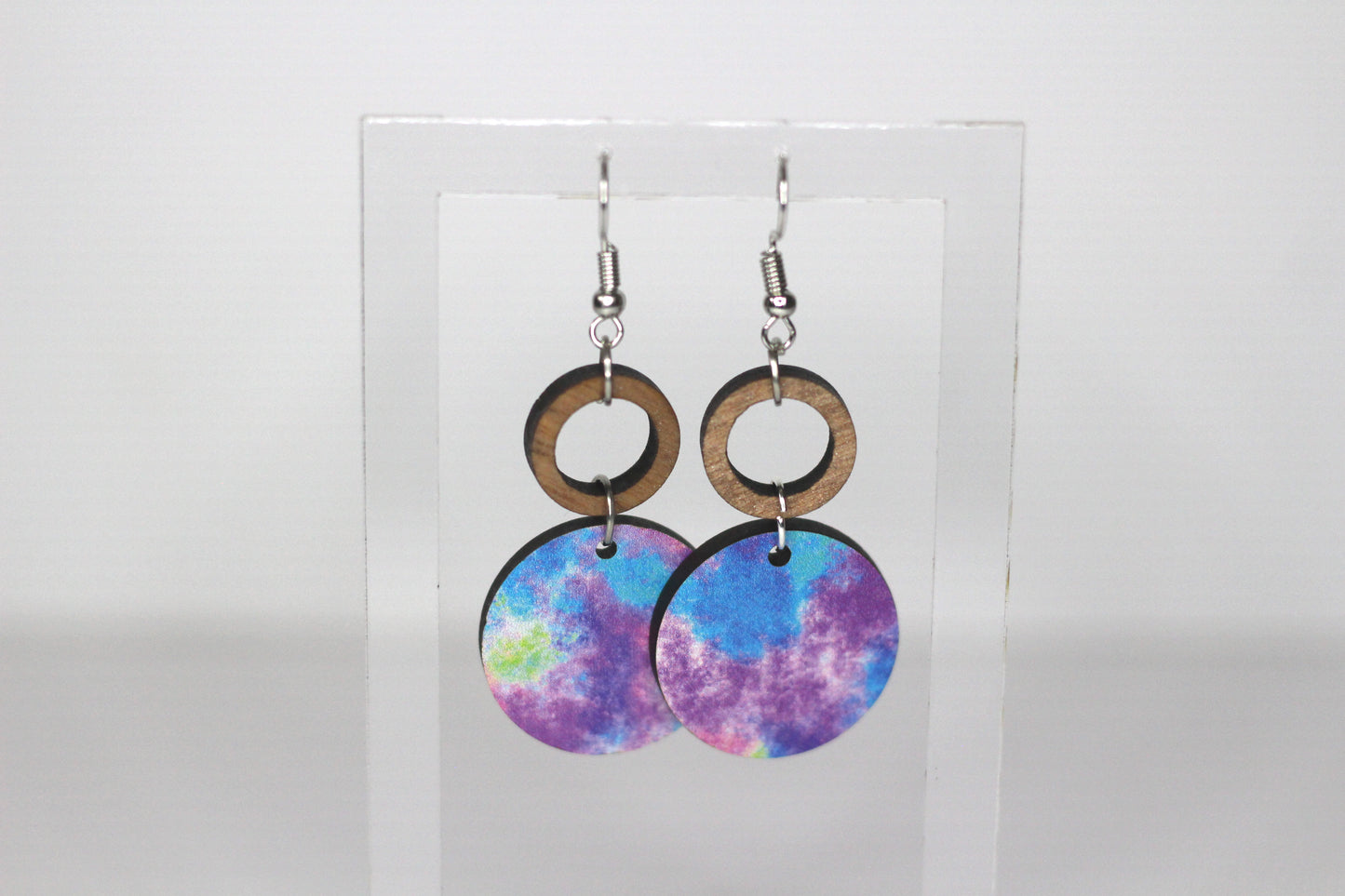 Pastel Sponge Paint Earrings