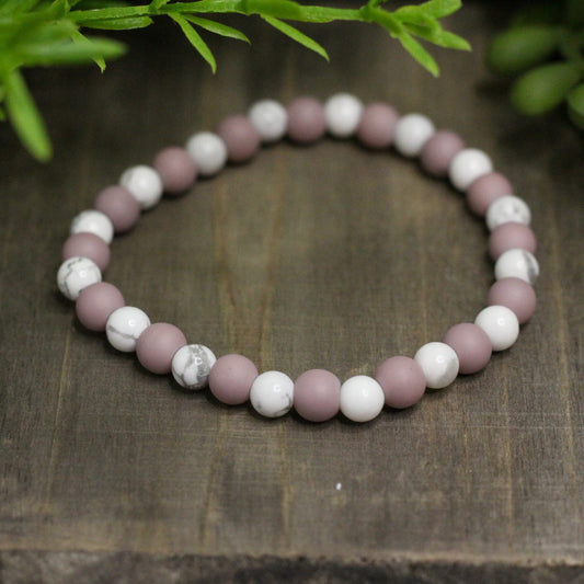 Purple & Marble Bracelet