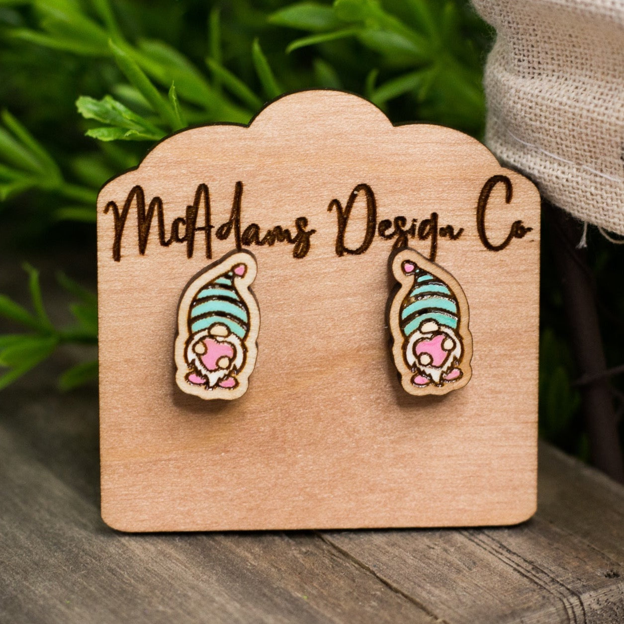 Gnome Heart Studs