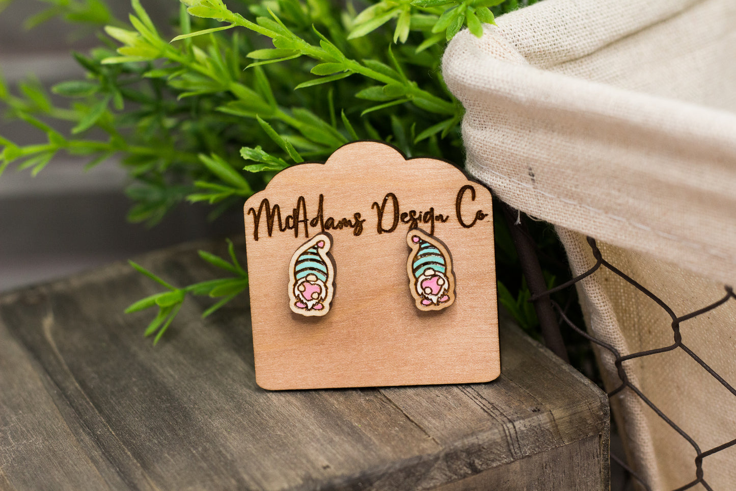 Gnome Heart Studs