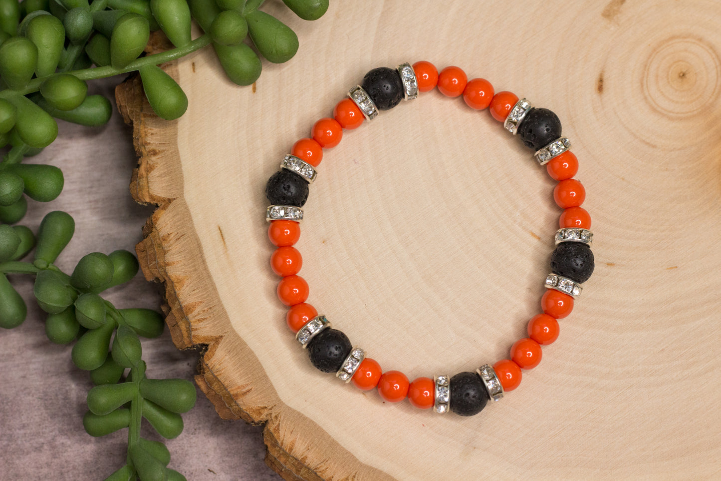 Black & Orange Bracelet