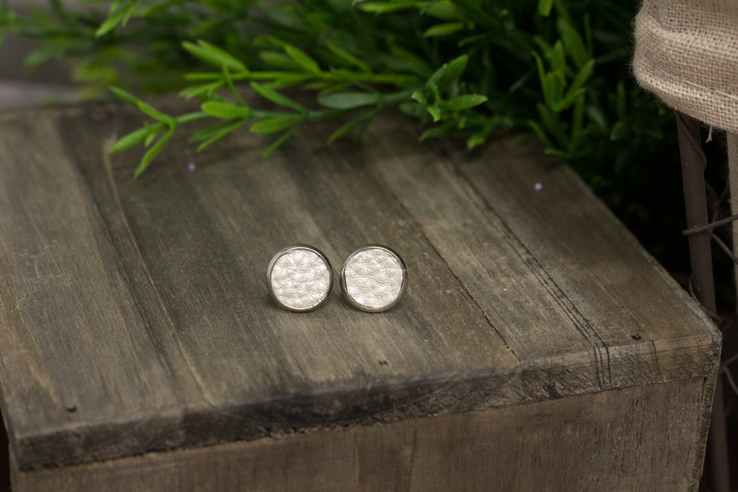 Faux Leather Studs